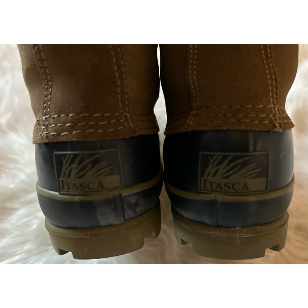 Itasca Size 6 Women’s Winter Duck Boots Thinsulate Steel Shank Plaid Trim - Picture 7 of 11